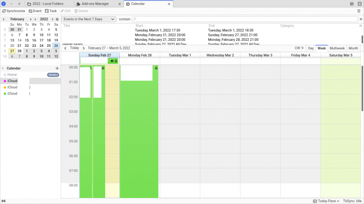 Synchronizing Thunderbird Calendar with Apple iCloud Calendar - SysTutorials